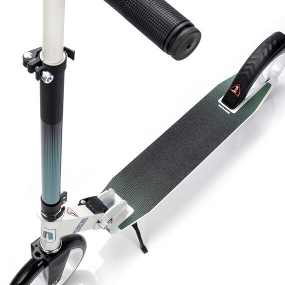 METEOR hulajnoga miejska składana z regulowaną kierownicą Urban A4 biała/czarna, 3 zdjęcie