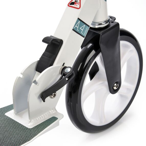 METEOR hulajnoga miejska składana z regulowaną kierownicą Urban A4 biała/czarna, 5 zdjęcie