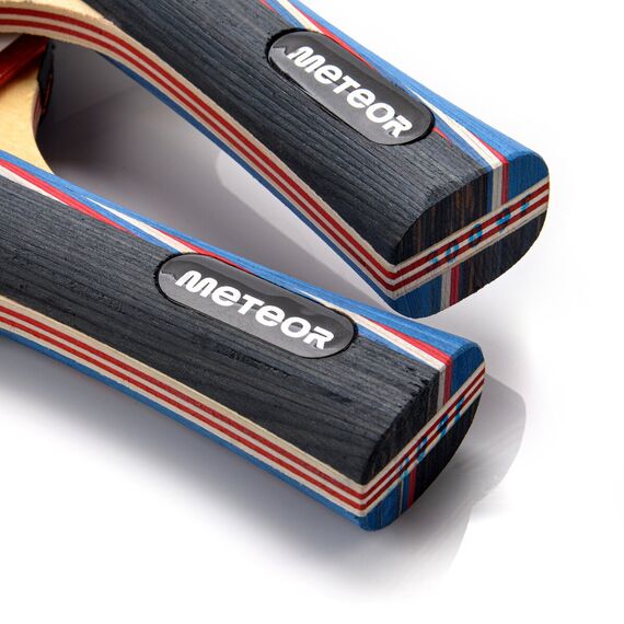 METEOR zestaw do tenisa stołowego rakietki i piłeczki, 4 zdjęcie