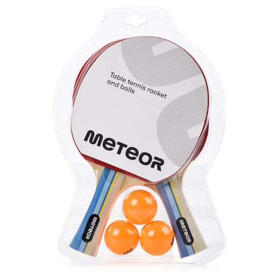 ZESTAW DO TENISA STOŁOWEGO METEOR SIROCCO 2* + 3 PIŁECZKI
