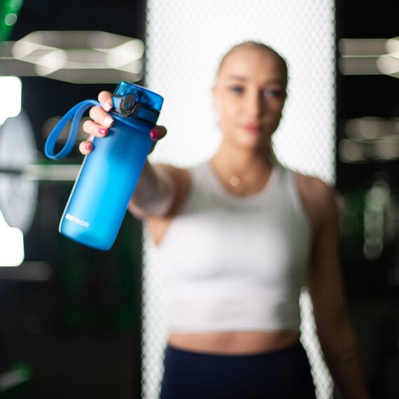 METEOR Bidon Sportowy 650 ml niebieski, Kolor: niebieski, Waga: 0.17, 6 zdjęcie