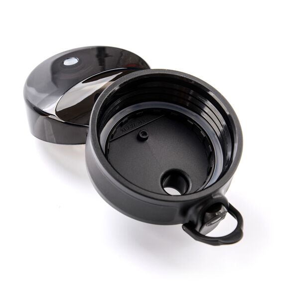 METEOR Bidon Sportowy 500 ml czarno-biały, Kolor: czarny, Waga: 0.15, 5 zdjęcie