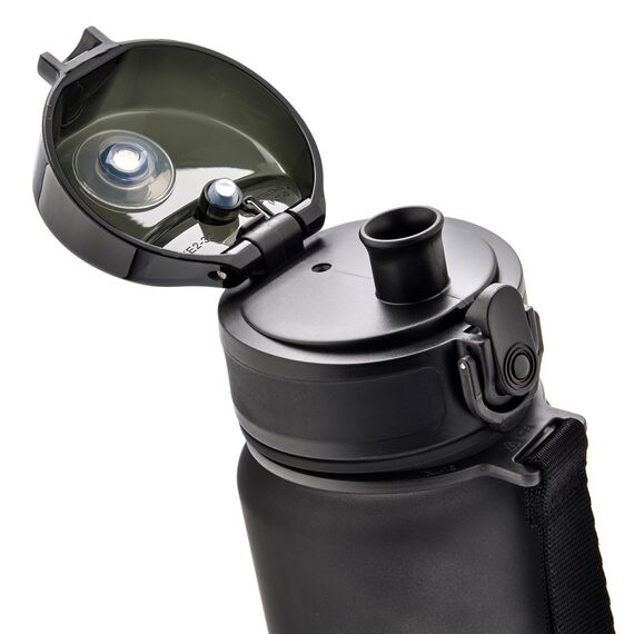 METEOR Bidon Sportowy 500 ml czarno-biały, Kolor: czarny/biały, Waga: 0.15, 3 zdjęcie