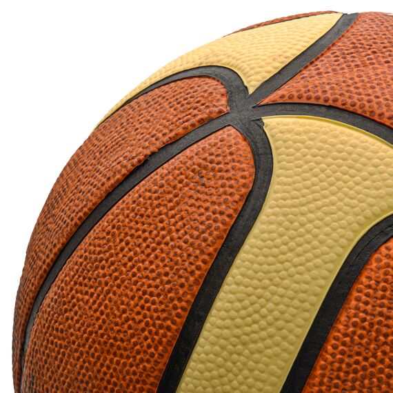 METEOR Piłka Koszykowa Treningowa Cellular, Kolor: brązowy/kremowy, Waga: 0.6, Rozmiar: 7, 4 zdjęcie