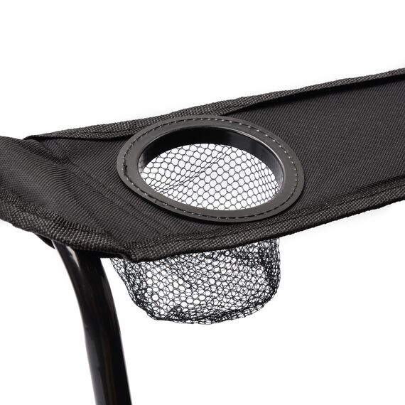 METEOR krzesło kempingowe turystyczne składane Seza zielone, Kolor: czarny, 4 zdjęcie