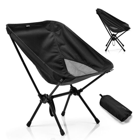 METEOR krzesło turystyczne na kemping składane Schelp czarne, Kolor: czarny, 11 zdjęcie