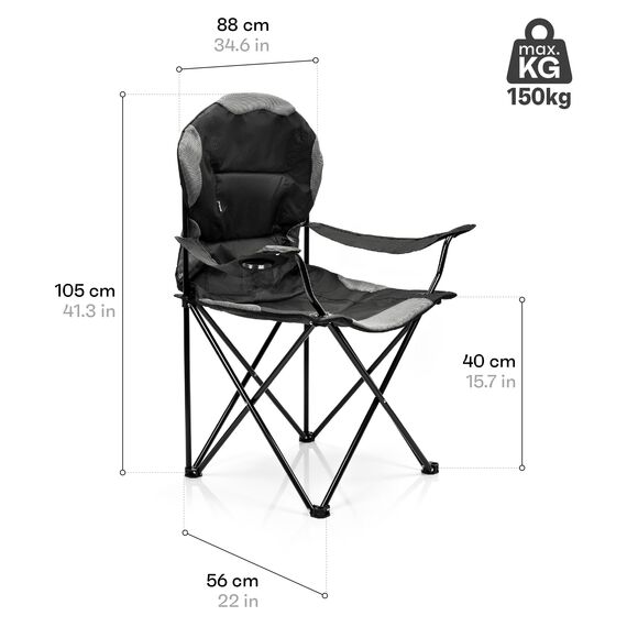 METEOR krzesło kempingowe turystyczne składane Sedia czarne, 22 zdjęcie METEOR krzesło kempingowe turystyczne składane Sedia czarne, 22 zdjęcie