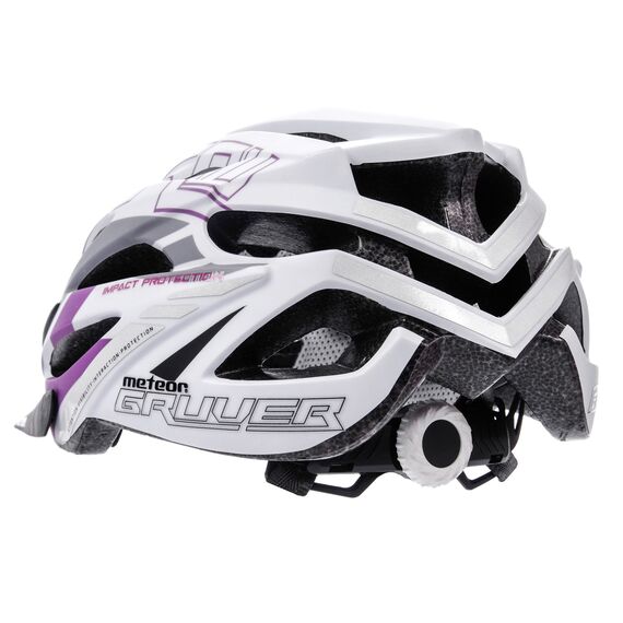 Meteor Kask rowerowy Gruver czarno-zielony, Kolor: szary, Rozmiar: 58-61, 5 zdjęcie Meteor Kask rowerowy Gruver czarno-zielony, Kolor: szary, Rozmiar: 58-61, 5 zdjęcie