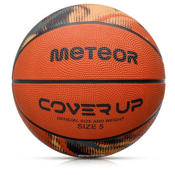 METEOR piłka koszykowa treningowa dla dzieci Cover up pomarańczowa, Waga: 0.48, Rozmiar: 5
