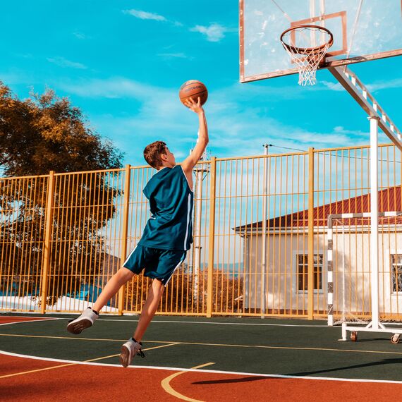 METEOR piłka koszykowa treningowa dla dzieci Cover up pomarańczowa, Waga: 0.48, Rozmiar: 5, 8 zdjęcie