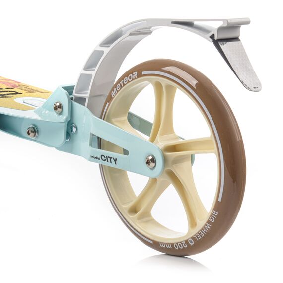 METEOR hulajnoga klasyczna miejsca z kauczukowymi kołami City California brązowa, 4 zdjęcie METEOR hulajnoga klasyczna miejsca z kauczukowymi kołami City California brązowa, 4 zdjęcie