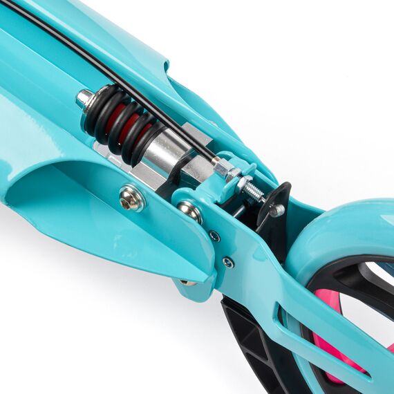 METEOR hulajnoga miejska damska z hamulcem ręcznym City Rio różowa/biała, 6 zdjęcie