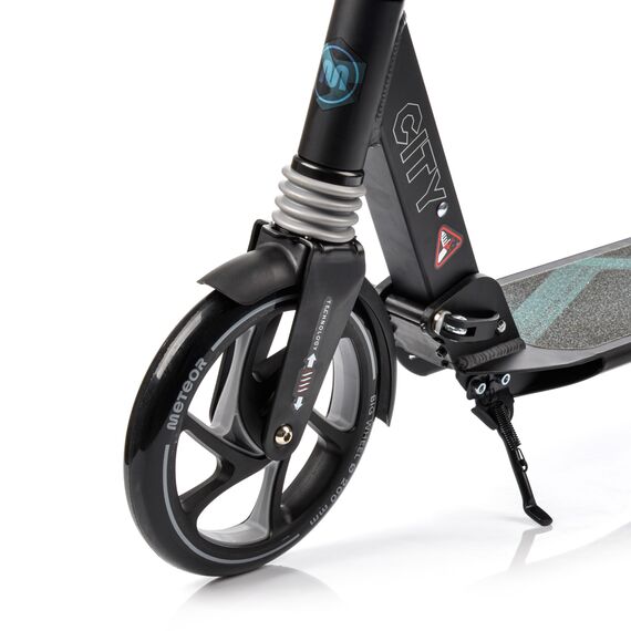 METEOR hulajnoga klasyczna z hamulcem ręcznym City Hamburg czarna, 2 zdjęcie