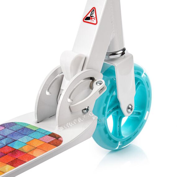 METEOR hulajnoga młodzieżowa z świecącymi kołami LED Racer Cube biała, 7 zdjęcie METEOR hulajnoga młodzieżowa z świecącymi kołami LED Racer Cube biała, 7 zdjęcie