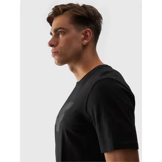 4F koszulka męska sportowa t-shirt bawełniany M1844 czarny, Kolor: czarny, Rozmiar: XL, 3 zdjęcie 4F koszulka męska sportowa t-shirt bawełniany M1844 czarny, Kolor: czarny, Rozmiar: XL, 3 zdjęcie