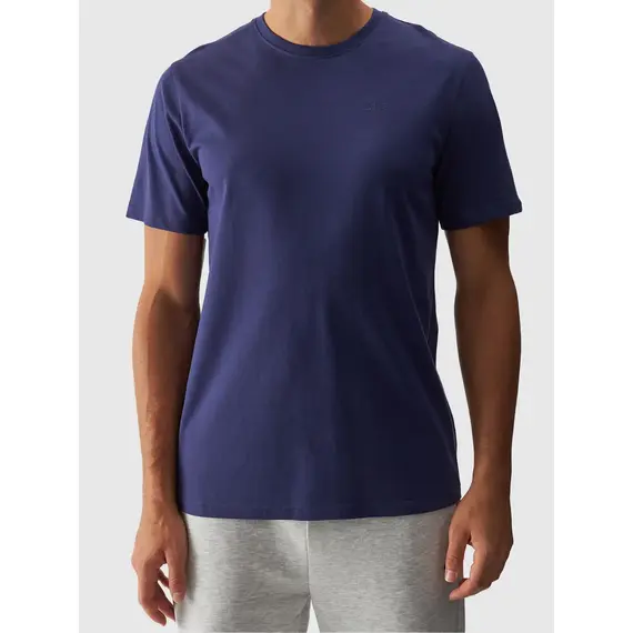 4F T-shirt męski M1843 niebieski, Kolor: niebieski, Rozmiar: L, 2 zdjęcie