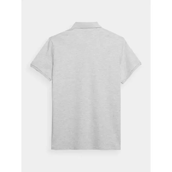 4F koszulka polo męska z kołnierzykiem bawełniana szara, Kolor: szary, Rozmiar: S, 5 zdjęcie