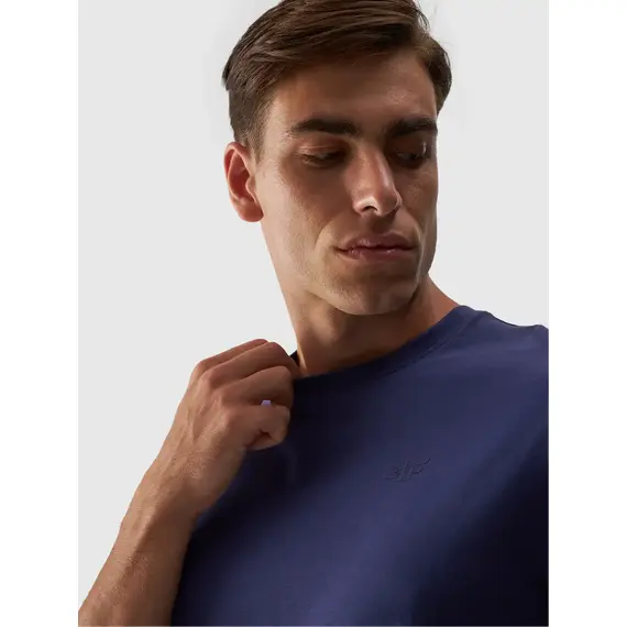 4F T-shirt męski M1843 niebieski, Kolor: niebieski, Rozmiar: L, 3 zdjęcie