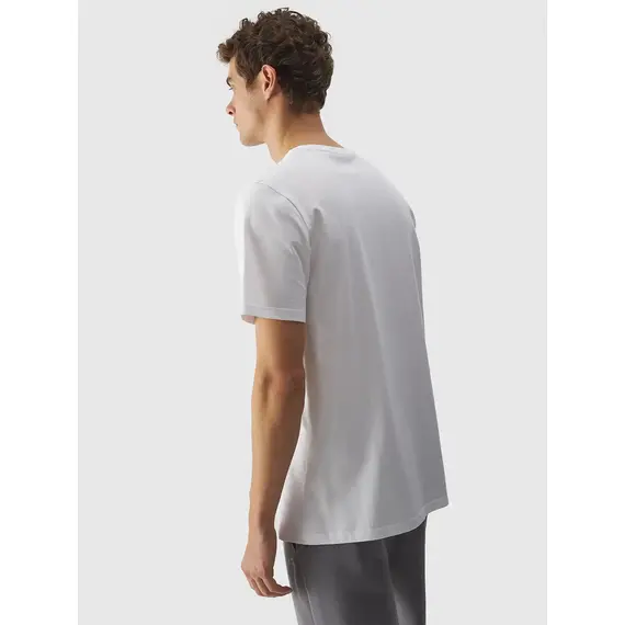 4F koszulka męska sportowa t-shirt bawełniany M1844 biały, Kolor: biały, Rozmiar: S, 2 zdjęcie 4F koszulka męska sportowa t-shirt bawełniany M1844 biały, Kolor: biały, Rozmiar: S, 2 zdjęcie