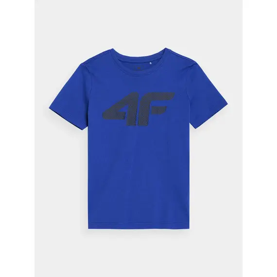 4F t-shirt bawełniany dziecięcy koszulka sportowa M1115 niebieski, Kolor: niebieski, Rozmiar: 122, 3 zdjęcie