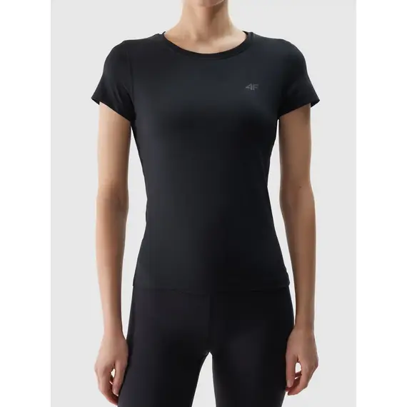 4F koszulka damska sportowa t-shirt treningowy F604 czarna, Kolor: czarny, Rozmiar: M, 2 zdjęcie