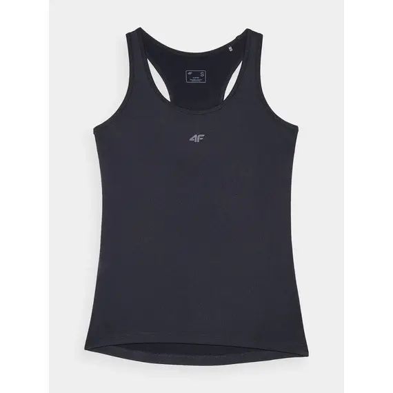 4F Top damski na siłownię koszulka treningowa na ramiączkach F605 czarna, Kolor: czarny, Rozmiar: XS, 2 zdjęcie