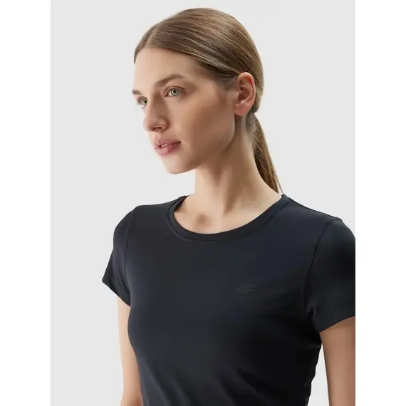 4F koszulka damska sportowa t-shirt treningowy F604 czarna, Kolor: czarny, Rozmiar: M, 4 zdjęcie
