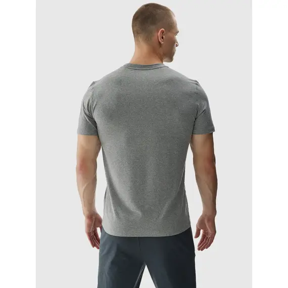 4F T-shirt na trening szybkoschnący M1003 szary, Kolor: szary, Rozmiar: S, 3 zdjęcie