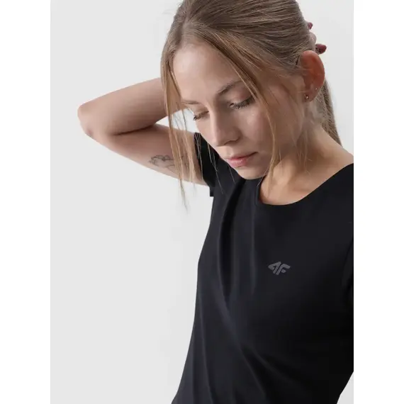 4F T-shirt damski F1845 czarny, Kolor: czarny, Rozmiar: S, 4 zdjęcie