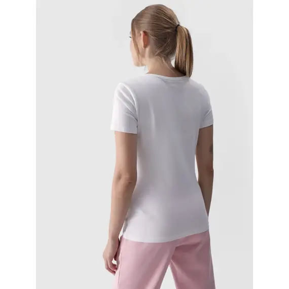 4F T-shirt damski F1845 biały, Kolor: biały, Rozmiar: M, 4 zdjęcie