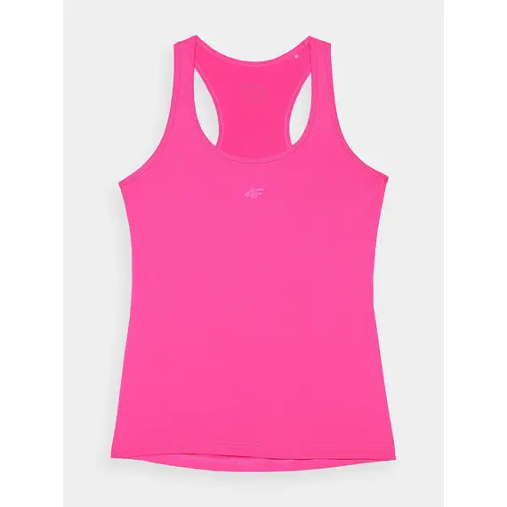 4F Top damski na siłownię koszulka treningowa na ramiączkach F605 różowa, Kolor: różowy, Rozmiar: XS, 2 zdjęcie