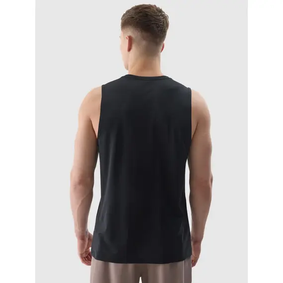 4F koszulka męska treningowa na ramiączkach M597 czarna, Kolor: czarny, Rozmiar: L, 4 zdjęcie