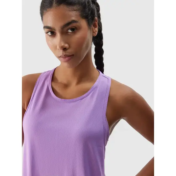 4F Top damski treningowy na ramiączkach F704 fioletowy, Kolor: fioletowy, Rozmiar: M, 4 zdjęcie