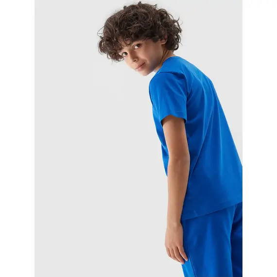 4F t-shirt bawełniany dziecięcy koszulka sportowa M1115 niebieski, Kolor: niebieski, Rozmiar: 122, 2 zdjęcie