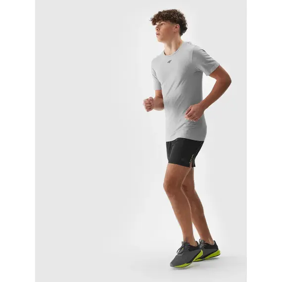4F T-shirt treningowy męski M0975 szary, Kolor: szary, Rozmiar: S/M, 5 zdjęcie