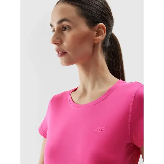 4F koszulka damska sportowa t-shirt treningowy F604 różowa, Kolor: różowy, Rozmiar: S, 6 zdjęcie