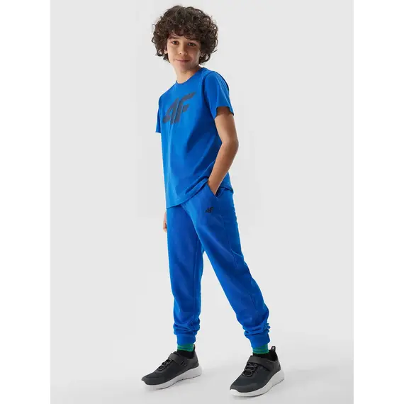 4F t-shirt bawełniany dziecięcy koszulka sportowa M1115 niebieski, Kolor: niebieski, Rozmiar: 122, 4 zdjęcie
