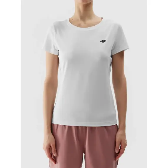 4F koszulka damska sportowa t-shirt treningowy F604 biały, Kolor: biały, Rozmiar: S, 6 zdjęcie