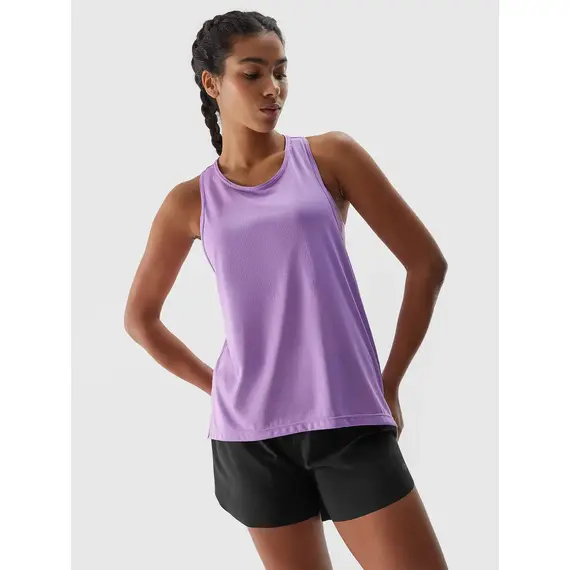 4F Top damski treningowy na ramiączkach F704 fioletowy, Kolor: fioletowy, Rozmiar: M, 6 zdjęcie