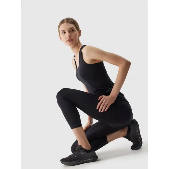 4F Top damski na siłownię koszulka treningowa na ramiączkach F605 czarna, Kolor: czarny, Rozmiar: M, 5 zdjęcie