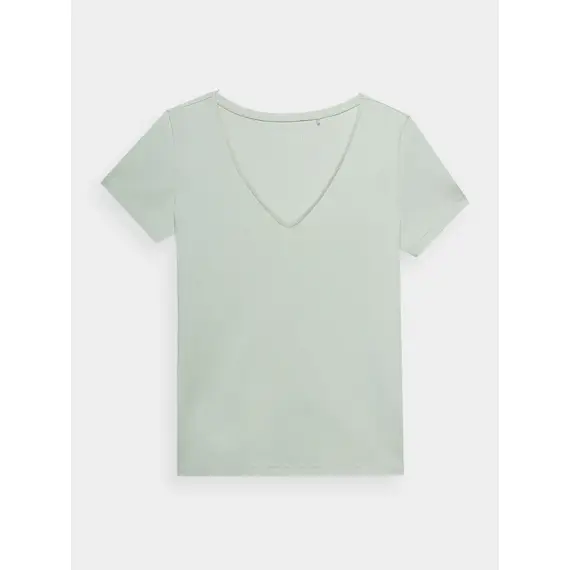 4F koszulka damska t-shirt sportowy fitness bawełniany F1359 zielony, Kolor: zielony, Rozmiar: XS, 4 zdjęcie
