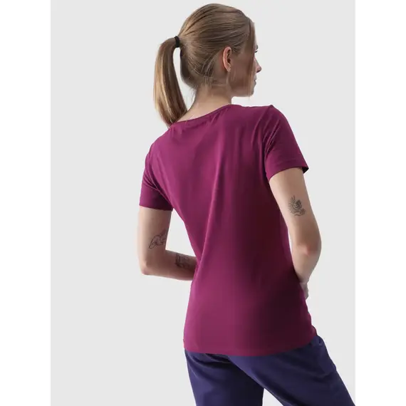 4F T-shirt damski F1845 fioletowy, Kolor: fioletowy, Rozmiar: XS, 2 zdjęcie