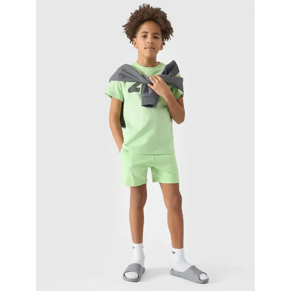4F Spodenki krótkie chłopięce M272 zielone, Kolor: zielony, Rozmiar: 140