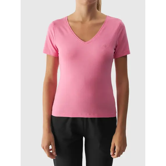 4F t-shirt damski koszulka sportowa bawełniana F1649 różowa, Kolor: różowy, Rozmiar: XS, 2 zdjęcie 4F t-shirt damski koszulka sportowa bawełniana F1649 różowa, Kolor: różowy, Rozmiar: XS, 2 zdjęcie