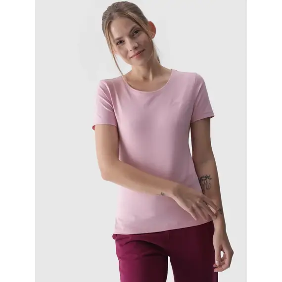 4F T-shirt damski F1845 różowy, Kolor: różowy, Rozmiar: XS