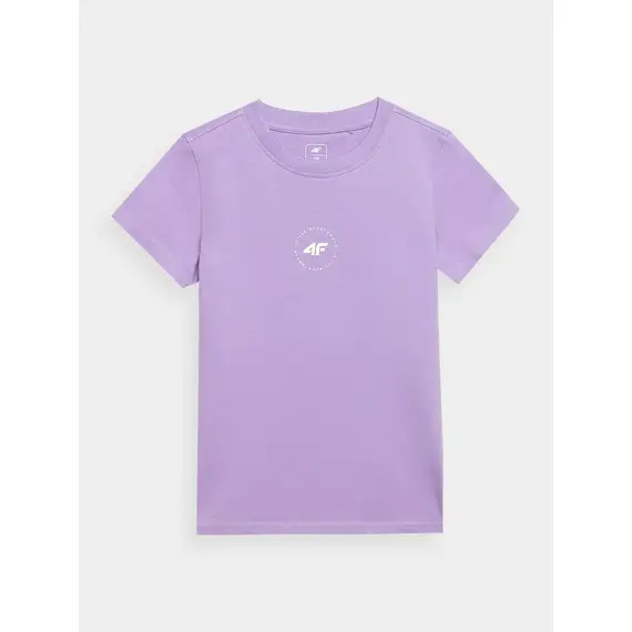 4F t-shirt koszulka dziecięca  sportowa bawełniana F1111 fioletowa, Kolor: fioletowy, Rozmiar: 128, 5 zdjęcie