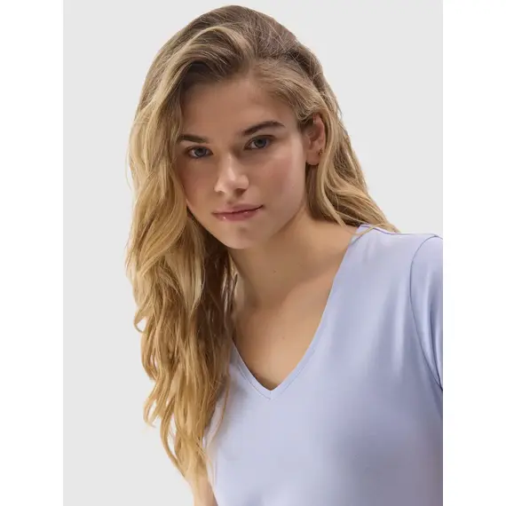 4F koszulka damska t-shirt sportowy fitness bawełniany F1359 fioletowy, Kolor: niebieski, Rozmiar: S, 5 zdjęcie 4F koszulka damska t-shirt sportowy fitness bawełniany F1359 fioletowy, Kolor: niebieski, Rozmiar: S, 5 zdjęcie