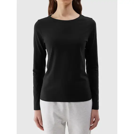 4F Longsleeve damski SLIM FIT F218 czarny, Kolor: czarny, Rozmiar: XS, 6 zdjęcie