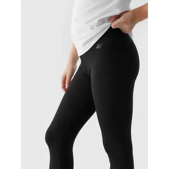 4F Legginsy dziewczęce długie spodnie sportowe na w-f F130 czarne, Kolor: czarny, Rozmiar: 122, 2 zdjęcie
