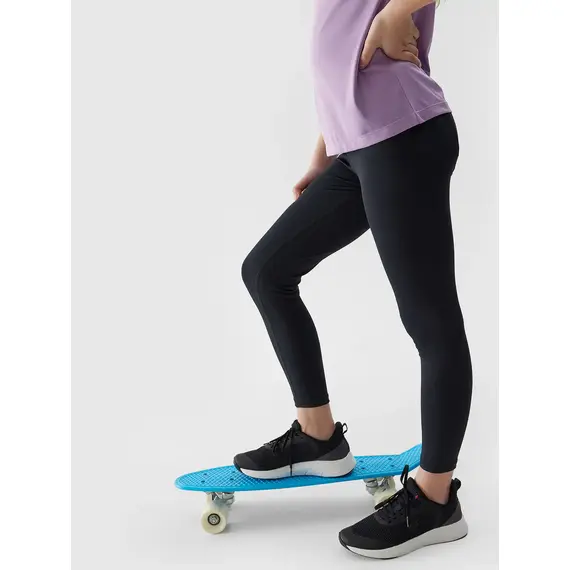 4F Legginsy dziewczęce F223 czarne, Kolor: czarny, Rozmiar: 158/164, 4 zdjęcie